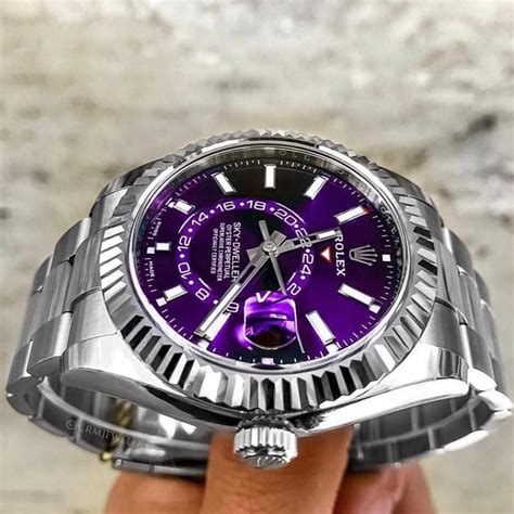 rolex sky dweller purple|Rolex Sky-Dweller functions.